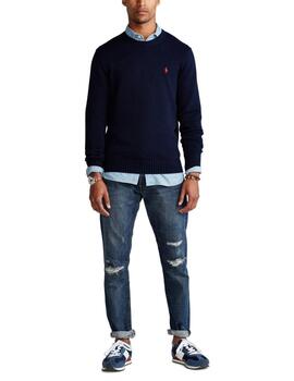 Jersey Polo Ralph Lauren de algodón con cuello redondo