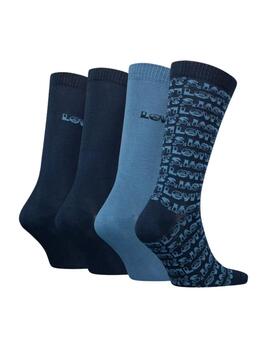 Calcetín Levi's® para hombre pack de 4 en caja de regalo
