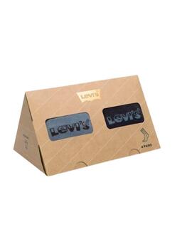 Calcetín Levi's® para hombre pack de 4 en caja de regalo