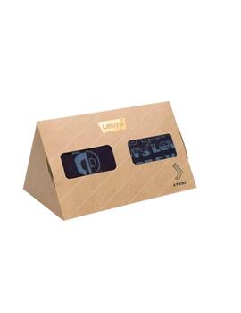 Calcetín Levi's® para hombre pack de 4 en caja de regalo