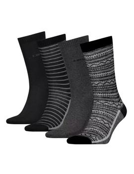 Calcetín Levi's® para hombre pack de 4 en caja de regalo