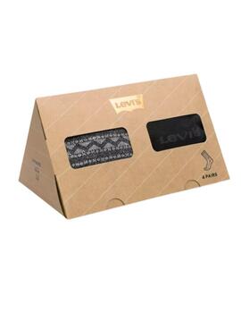 Calcetín Levi's® para hombre pack de 4 en caja de regalo
