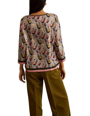 Blusa Lion of Porches con estampado animal print