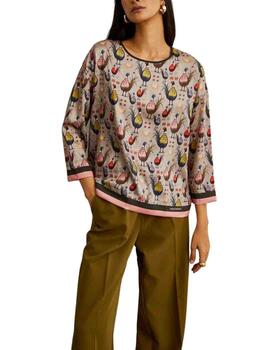 Blusa Lion of Porches con estampado animal print
