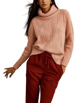 Jersey Lion of Porches de lana con cuello alto para mujer