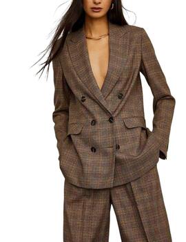 Blazer Lion of Porches con estampado a cuadrosv para mujer