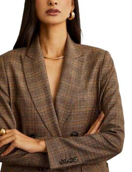 Blazer Lion of Porches con estampado a cuadrosv para mujer