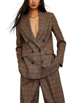 Blazer Lion of Porches con estampado a cuadrosv para mujer