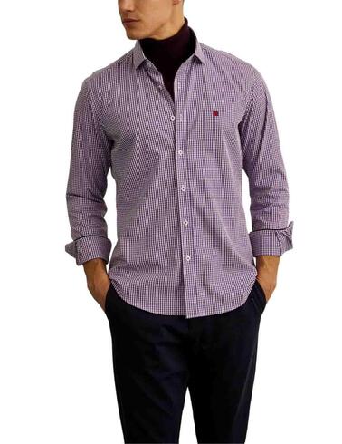 Camisa Lion of Porches de cuadros para hombre slim fit