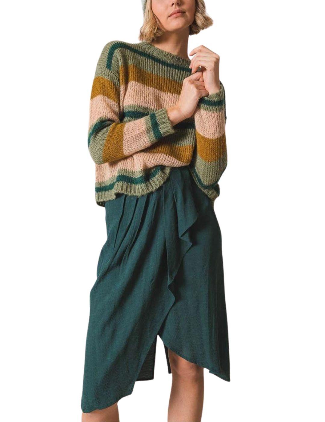 Jersey Indi & Cold de rayas multicolor para mujer