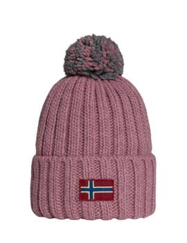 Gorro Napapijri Semiury con borla bicolor