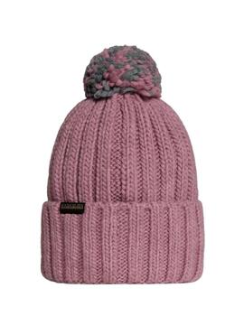 Gorro Napapijri Semiury con borla bicolor