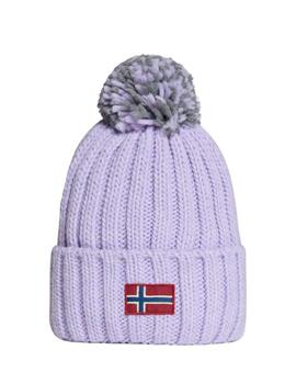 Gorro Napapijri Semiury con borla bicolor