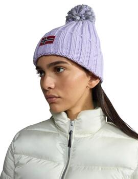 Gorro Napapijri Semiury con borla bicolor