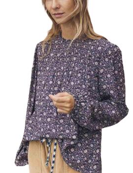 Camisa Indi & Cold con manga globo estampada para mujer