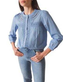 Camisa Indi & Cold con bordado Shiiffli de mujer