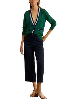 Pantalón chino Lion of Porches con pernera ancha para mujer