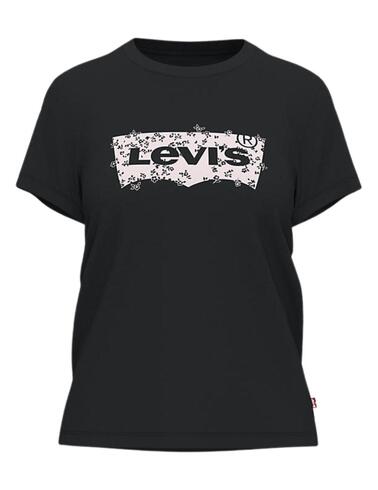 Camiseta Levi's® The Perfect Tee Mara Floral Fill Caviar