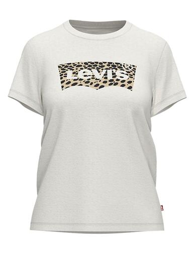 Camiseta Levi's® The Perfect Tee Leopard Cloud Dancer
