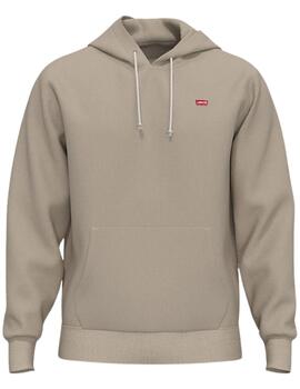 Sudadera Levi's® con capucha básica original beige de hombre