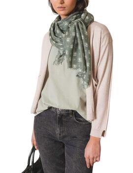 Indi & Cold bufanda estampada verde