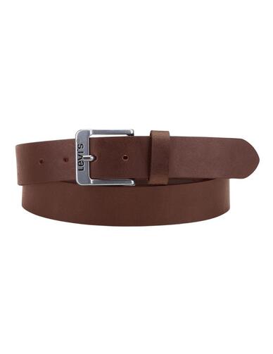 Cinturón Levi's® Free Brown de cuero unisex
