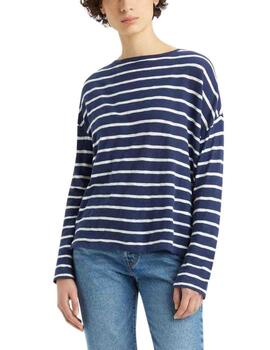 Camiseta Levi's® Margot de mujer Saint Stripe Naval Academy