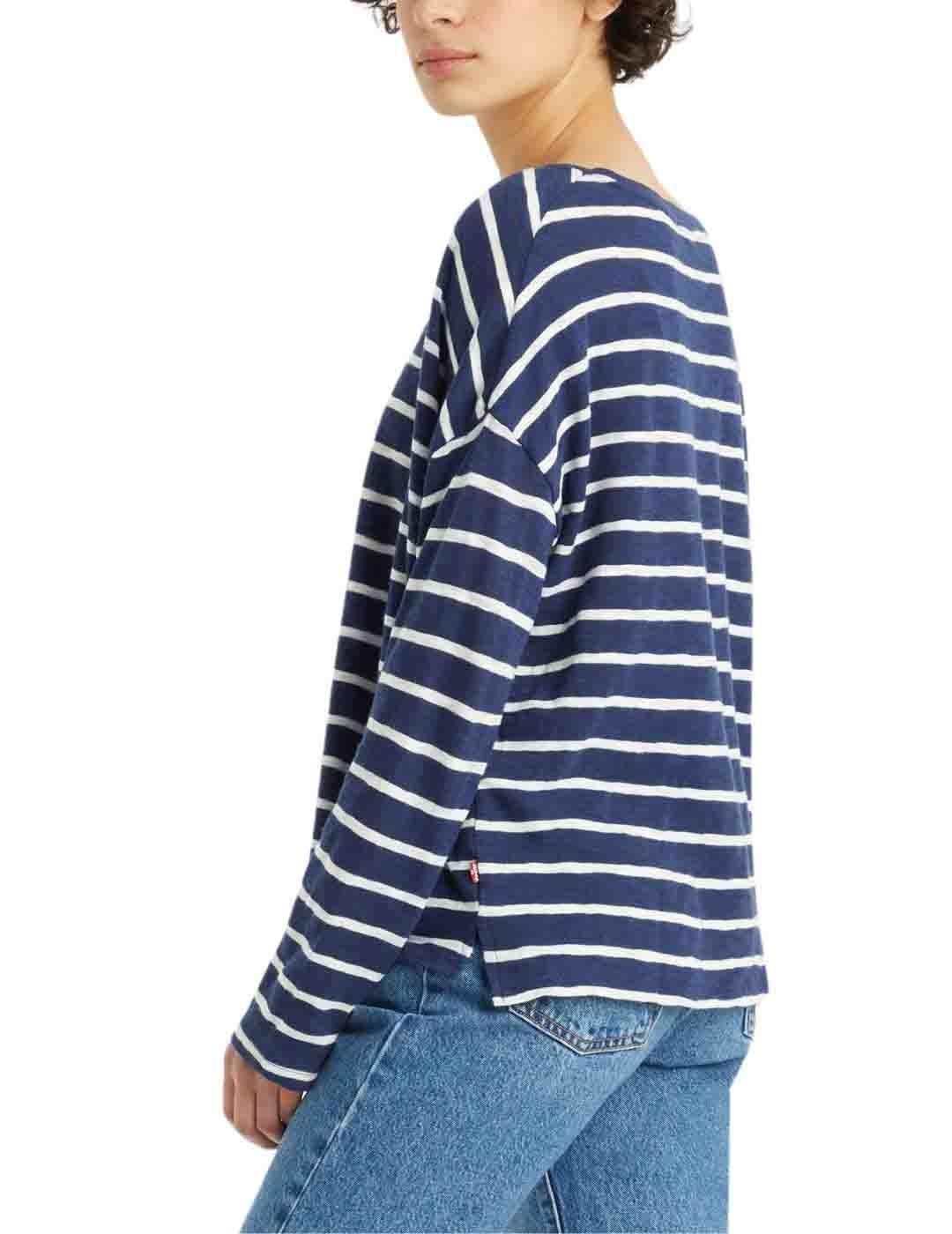 Camiseta Levi's® Margot de mujer Saint Stripe Naval Academy