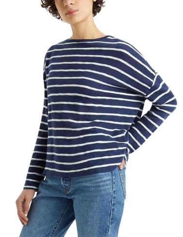 Camiseta Levi's® Margot de mujer Saint Stripe Naval Academy