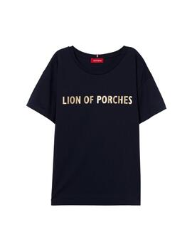 Camiseta Lion of Porches de manga corta de mujer logo