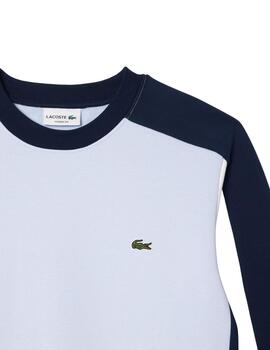 Sudadera Lacoste de felpa cepillada con diseño color block