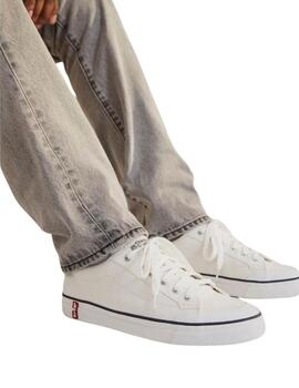 Zapatillas Levi's®  LS2 de lona blanca para hombre