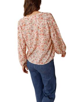 Blusa Indi & Cold en tejido estampado floral para mujer