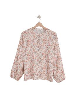 Blusa Indi & Cold en tejido estampado floral para mujer