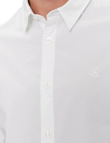 Camisa Calvin Klein slim fit  manga larga elástica de hombre