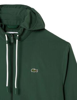 Chaqueta Lacoste con capucha desmontable resistente al agua