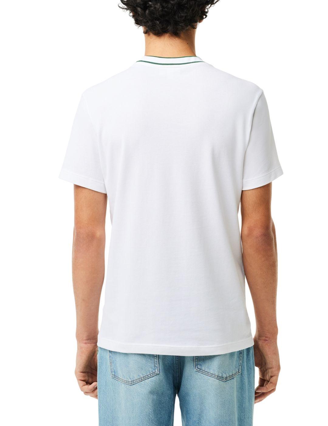 Camiseta Lacoste en piqué elástico de manga corta de hombre
