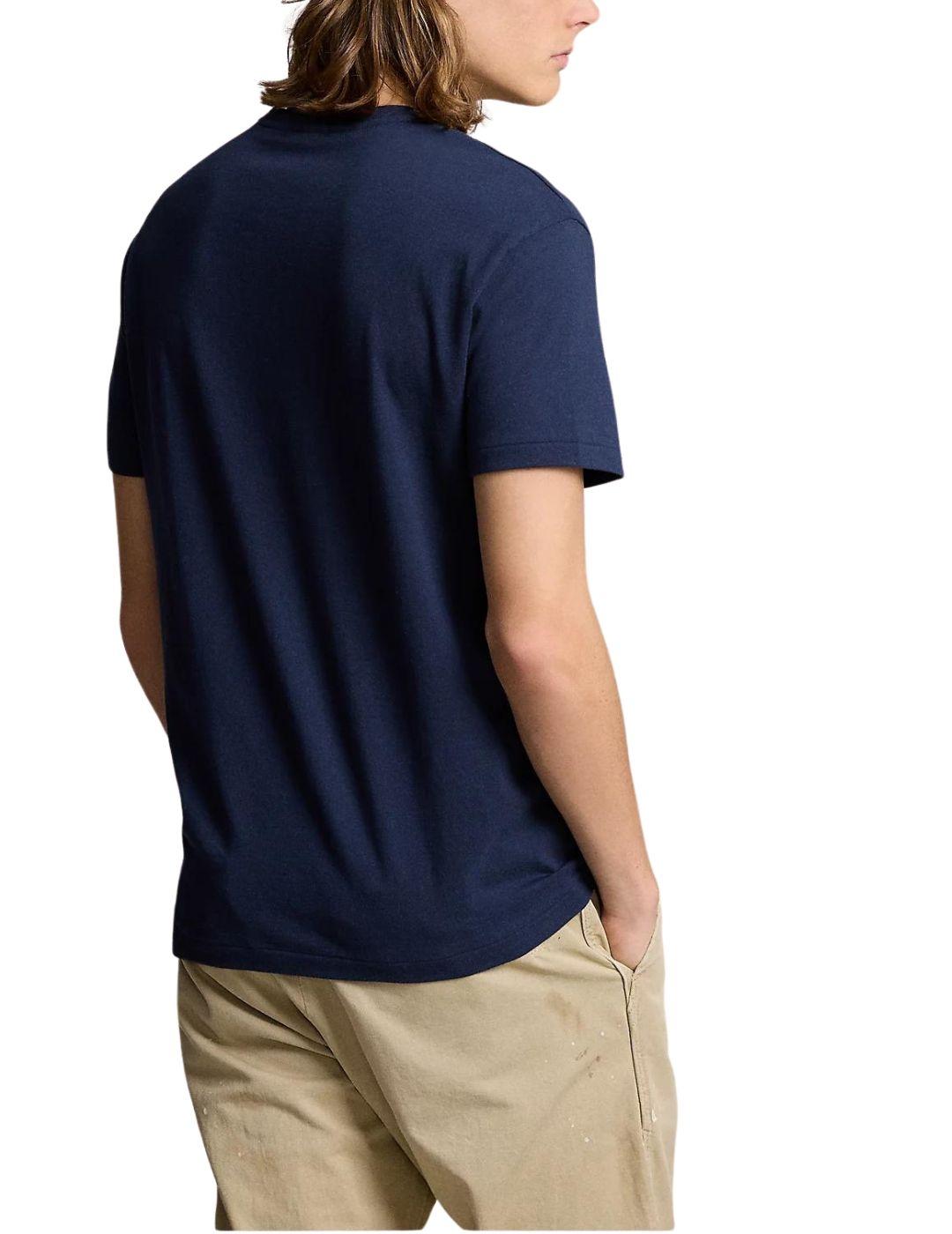 Camiseta de hombre Lacoste relaxed fit en algodón con detalles de la marca  a tono