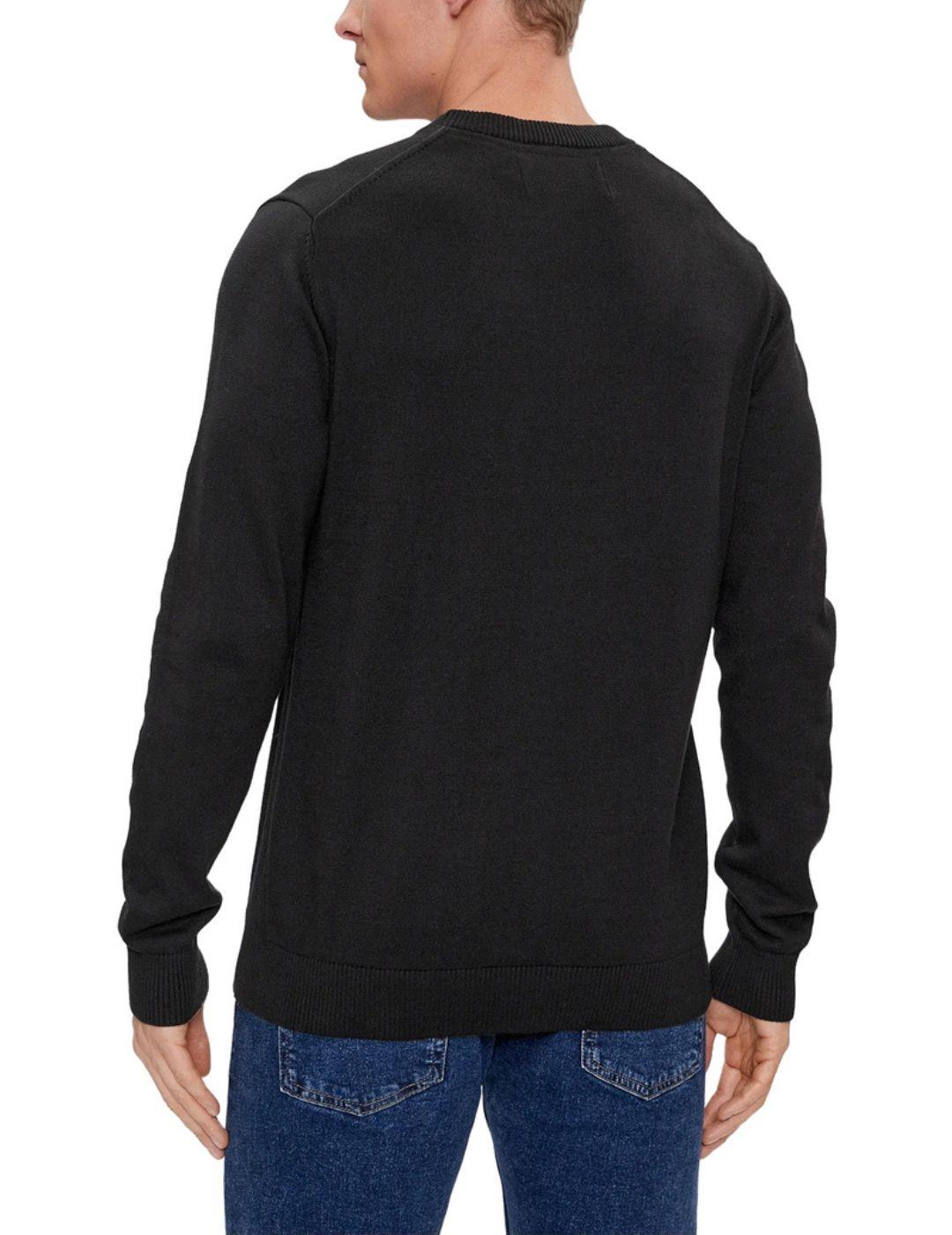 Jersey Calvin Klein de cuello redondo en algodón para hombre