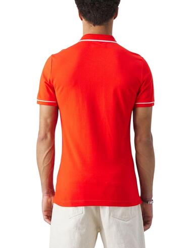 Polo Calvin Klein slim elástico de manga corta para hombre