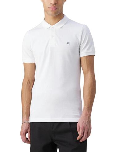 Polo Calvin Klein slim elástico de manga corta para hombre