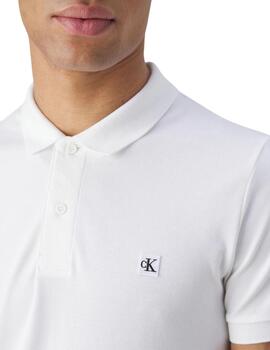 Polo Calvin Klein slim elástico de manga corta para hombre