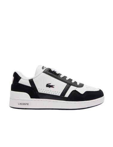 Zapatillas Lacoste T-Clip de hombre en piel con logo