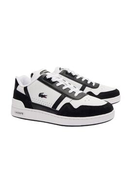 Zapatillas Lacoste T-Clip de hombre en piel con logo