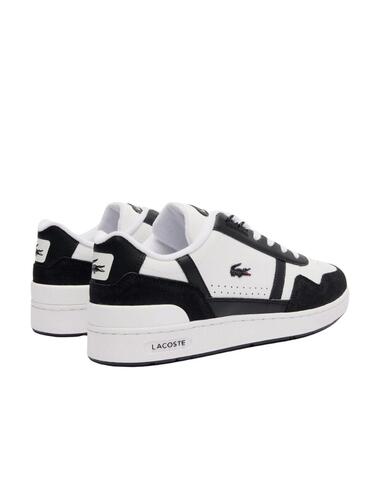 Zapatillas Lacoste T-Clip de hombre en piel con logo