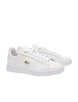 Zapatillas Lacoste Carnaby Pro en piel para mujer blancas