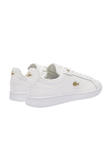 Zapatillas Lacoste Carnaby Pro en piel para mujer blancas