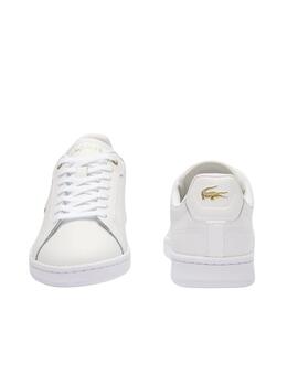 Zapatillas Lacoste Carnaby Pro en piel para mujer blancas