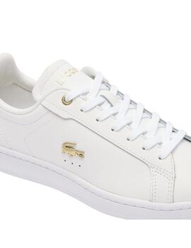 Zapatillas Lacoste Carnaby Pro en piel para mujer blancas