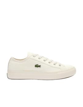 Zapatillas Lacoste Backcourt Canvas blancas para mujer